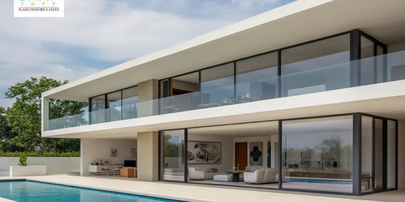 Architectural glass façade by for premium residential villa