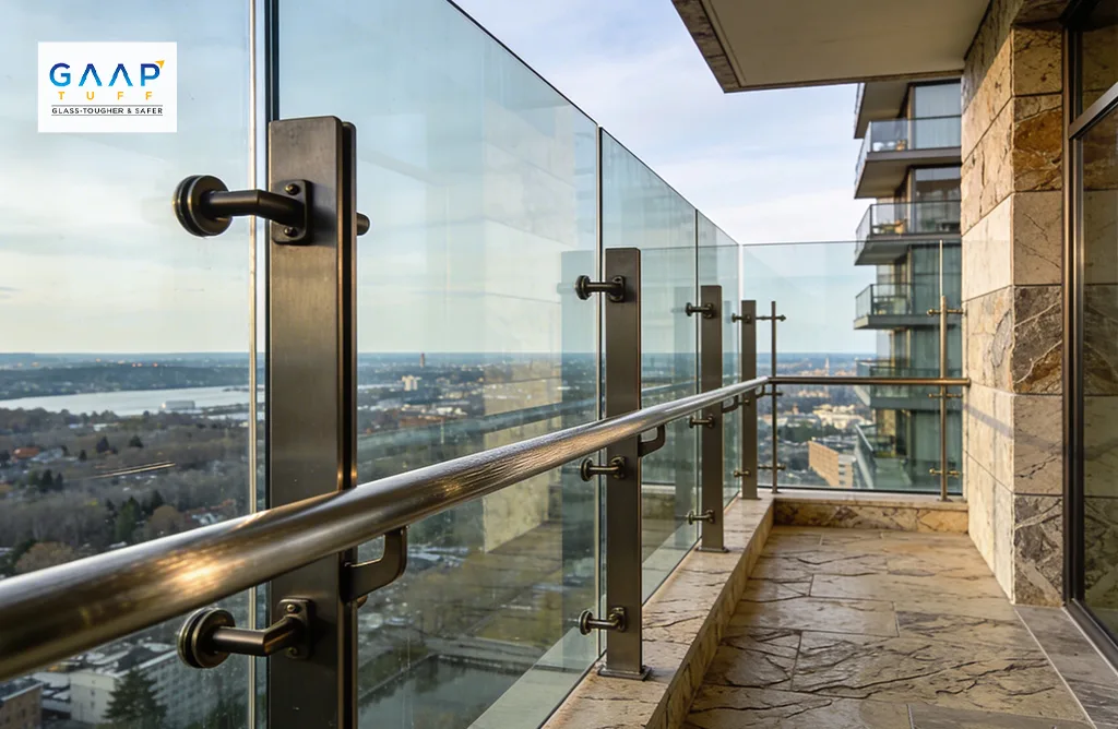 Safety Toughened Glass Balustrade for Residential Balconies