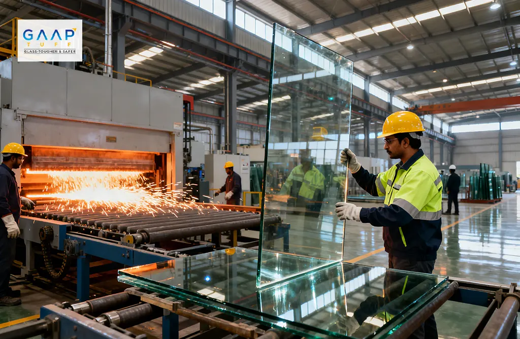 Toughened Glass Production at GAAP TUFF Processing Unit