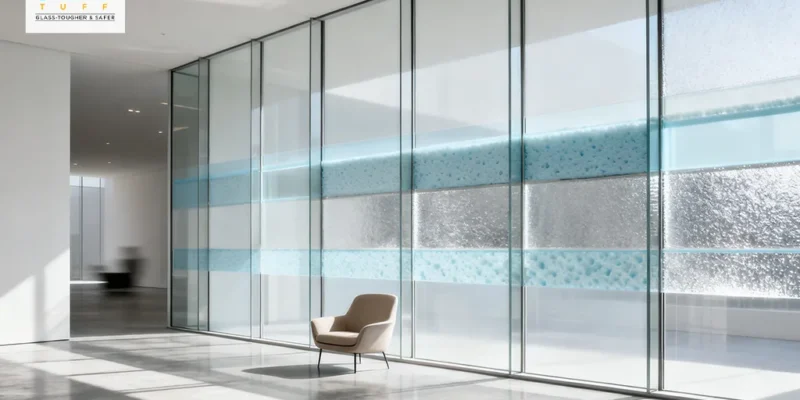 Minimalist Space With Textured High-Performance Glass Panels and Natural Light