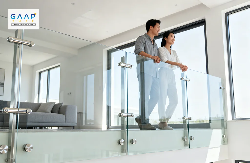 Glass Railings In Residential And Commercial Spaces With Modern Interior And Exterior Design