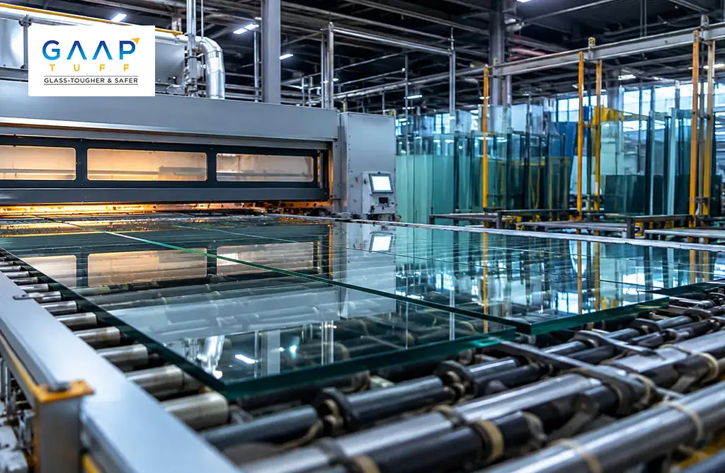 GAAP TUFF Advanced Toughened Glass Manufacturing With Automated Tempering And Precision Glass Processing