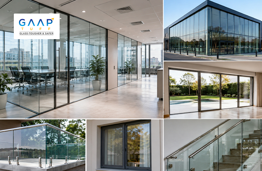 AAP TUFF glass façade for modern commercial buildings.