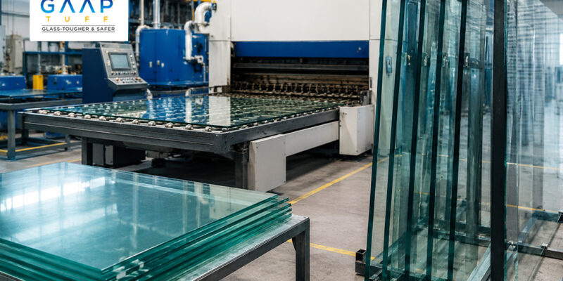 Industrial-glass-processing-facility-with-GaapTuff-one-of-the-leading-Glass-Processing-Companies-in-India