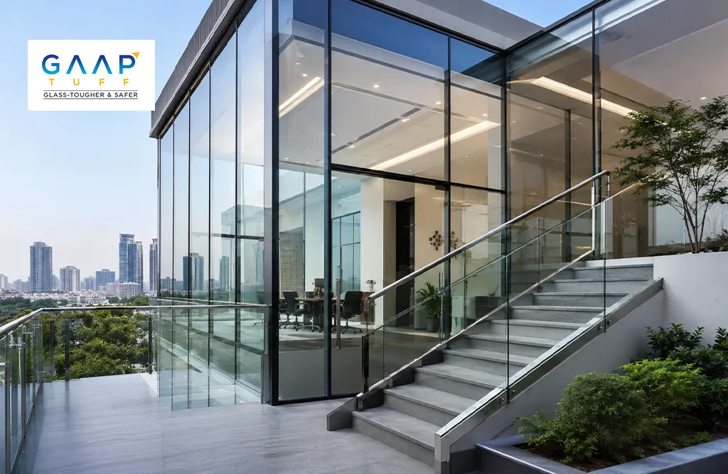 Modern Building Featuring Gaap Tuff Glass Facade