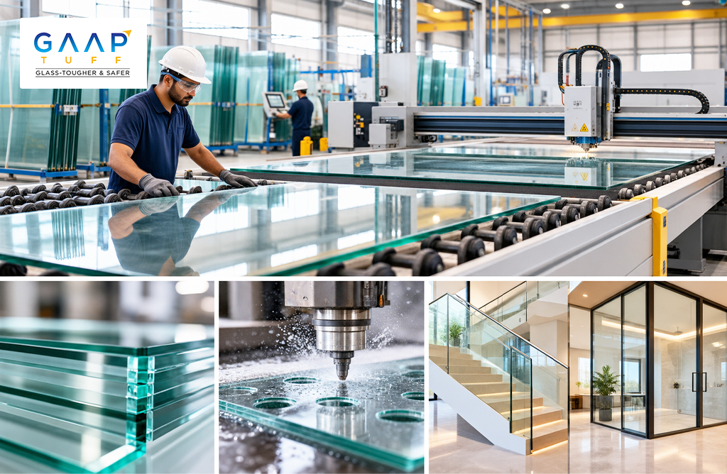 GAAP TUFF glass processing company, laminated glass processors and best glass production company